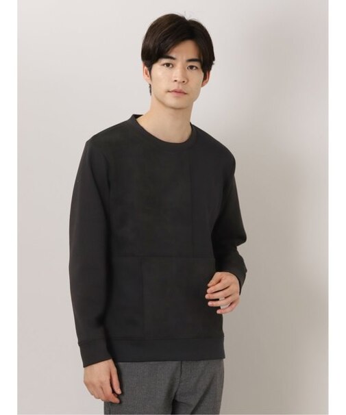 タカキュー SOFT CUSHION スエード切替 長袖プルオーバー