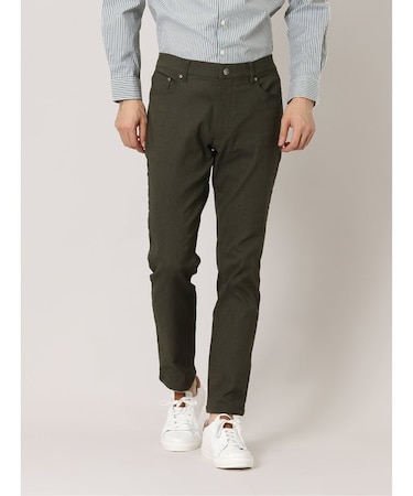 タカキュー クロスストレッチ+ウォーム スリムパンツ カルゼカーキ