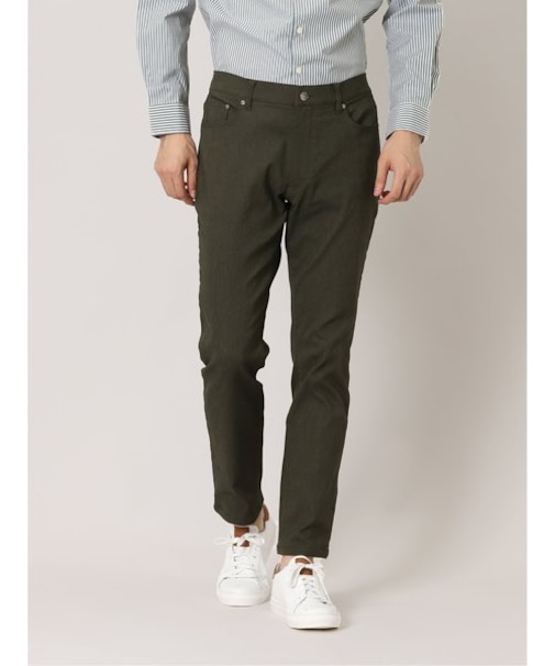 タカキュー クロスストレッチ+ウォーム スリムパンツ カルゼカーキ