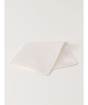 タカキュー シルク ドット柄チーフ