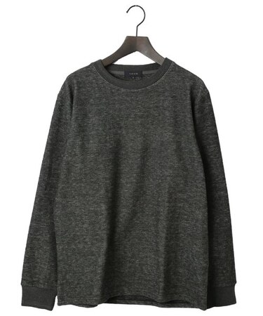 タカキュー WONDER WARM メランジクルーネック 長袖プルオーバー