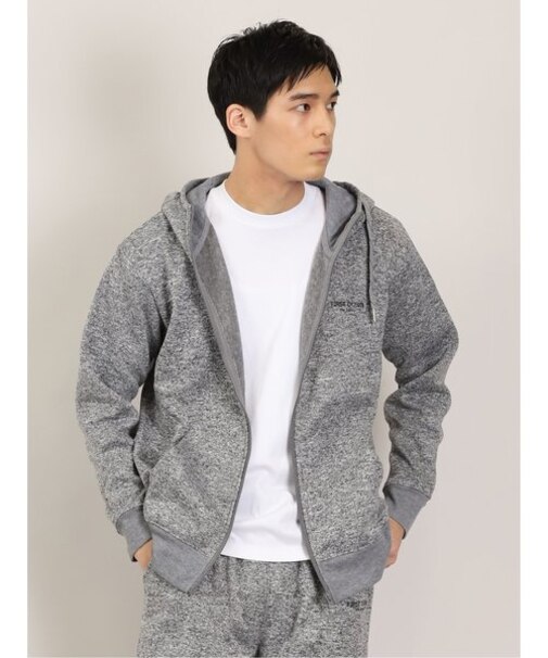 【WEB限定】ファーストダウン/FIRST DOWN 杢ニットフリース フルジップパーカー(セットアップ可能)