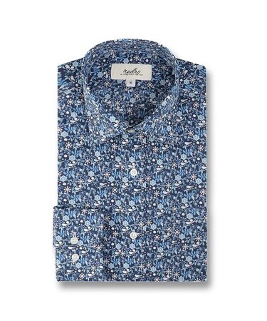 レドロ 綿100% ワイドカラー ビジネスドレス長袖シャツ