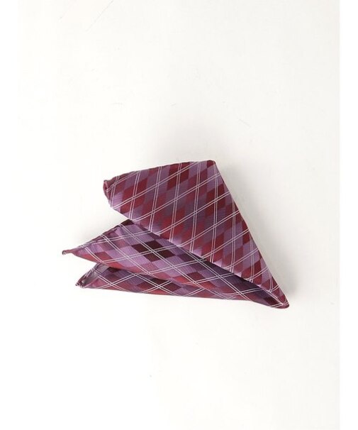 シルク ビッグアーガイル柄チーフ