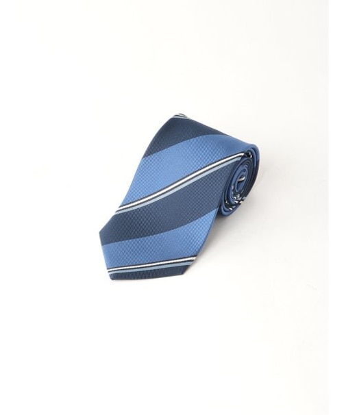 AJ×FAIRFAX シルクストライプ柄 レギュラータイ 8.0cm幅