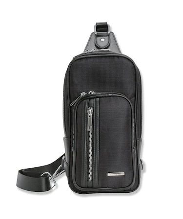 ヘリンボン ボディバッグ