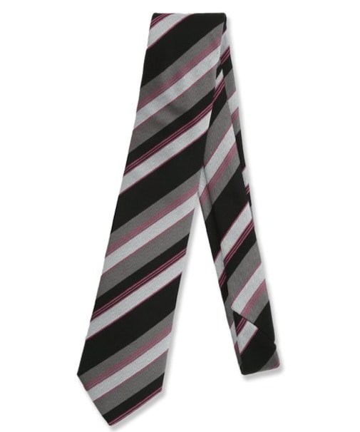 イタリア製 シルク混ストライプ柄 レギュラータイ 8.0cm幅