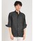 TechLinen スタンドカラー 7分袖シャツ