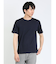 ふくれジャガード チェック柄 クルーネック半袖Ｔシャツ