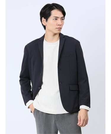 レーヨン混ツイル 2ボタンジャケット(セットアップ可能)