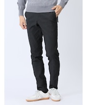 クロスストレッチ裏起毛 スリムフィット ノータックスラックス ピケグレー(セットアップ可能)