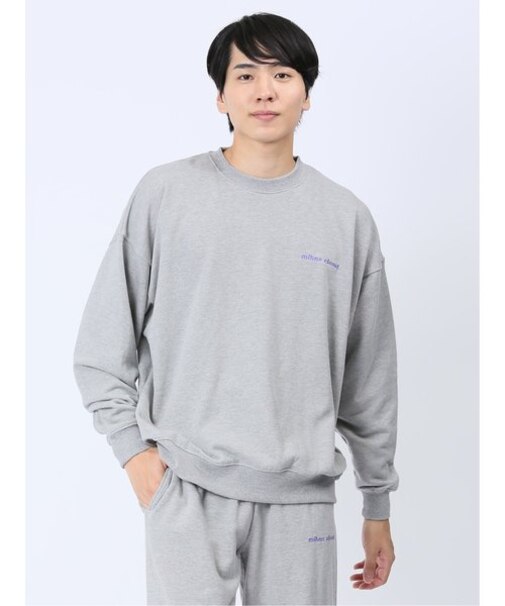 【WEB限定】ミンズクローゼット/mihns closet ロゴ クルートレーナー(セットアップ可能)