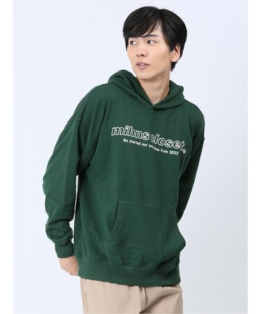 【WEB限定】ミンズクローゼット/mihns closet ロゴ フーディー(セットアップ可能) 