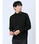 ダンボールニット モックネック長袖Tシャツ