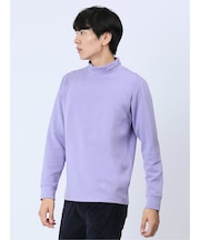 ダンボールニット モックネック長袖Tシャツ