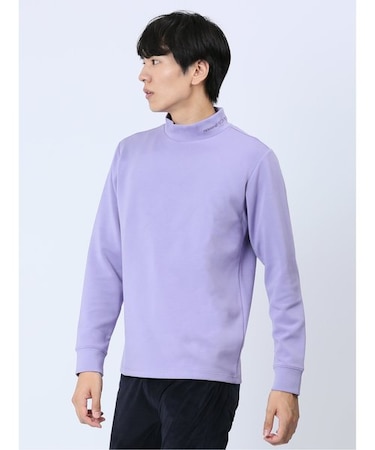 ダンボールニット モックネック長袖Tシャツ