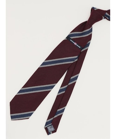 国産ウールライク ストライプ柄 レギュラータイ 8.0cm幅