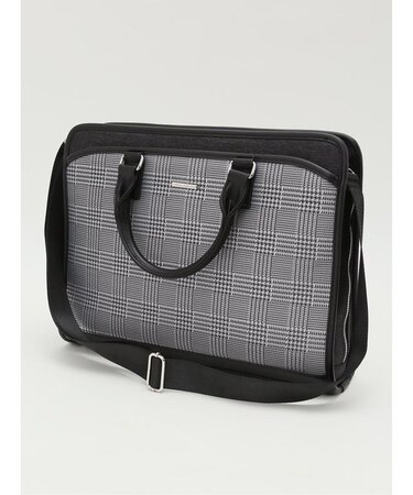 グレンチェック切替 2WAYブリーフバッグ A4対応