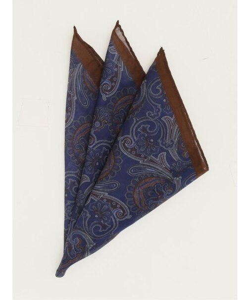 イタリア製コットンシルク チーフ