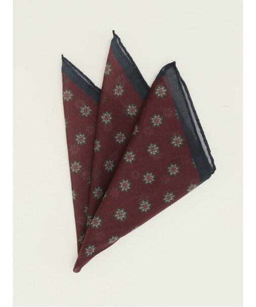 イタリア製コットンシルク チーフ