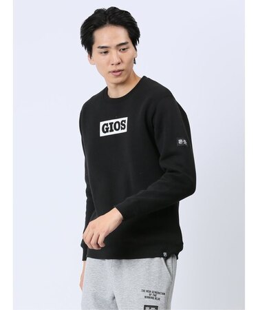 【WEB限定】ジオス/GIOS 裏起毛ボックスロゴ クルートレーナー