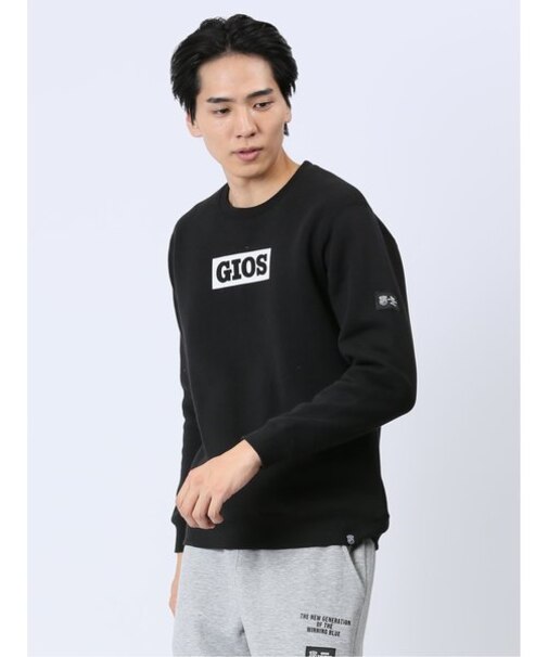 【WEB限定】ジオス/GIOS 裏起毛ボックスロゴ クルートレーナー