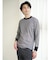 【DRESS T-SHIRT】綿ストレッチ クルーネック長袖Tシャツ