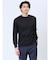 【DRESS T-SHIRT】綿ストレッチ クルーネック長袖Tシャツ