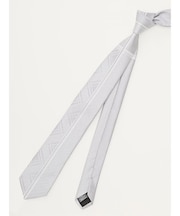 シルク混 パネル柄 ナロータイ 7.0cm幅