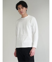 ロゴ切替 クルーネック長袖Tシャツ