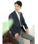 TechLinen スリムフィット 2ボタンジャケット チェック紺(セットアップ可能)