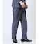 TechDenim スリムフィット ノータックパンツ 紺(セットアップ可能)