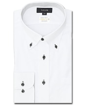 形態安定 吸水速乾 スタンダードフィット ボタンダウン長袖シャツ