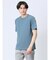 ふくれチェック クルーネック半袖Ｔシャツ