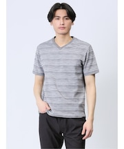 タックボーダー Vネック半袖Ｔシャツ