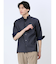 TechLinen スタンドカラー 7分袖シャツ