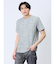 メッシュ 転写プリント クルーネック半袖Tシャツ