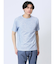 メッシュ 転写プリント クルーネック半袖Tシャツ