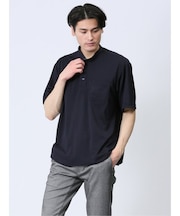 Biz クールパス バンドカラー半袖 ビズポロ