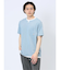 さまになる フェイクレイヤード キーネック半袖Tシャツ