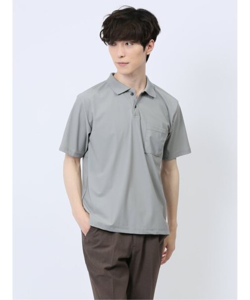 接触冷感 吸水速乾 半袖ポロシャツ