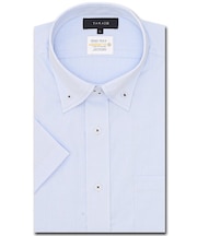 形態安定 吸水速乾 スタンダードフィット ドゥエボタンダウン半袖シャツ