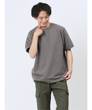 ふくれジャガード クルーネック半袖Tシャツ