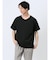 ふくれジャガード Vネック半袖Tシャツ
