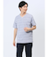 タックボーダー ダブルVネック半袖Ｔシャツ