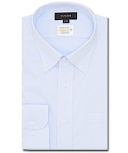 形態安定 吸水速乾 スタンダードフィット ボタンダウン長袖シャツ