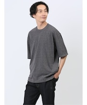 ケーブルジャガード クルーネック半袖Tシャツ