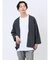 5分袖 メランジカーディガン&半袖Tシャツ アンサンブル