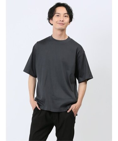 【DRESS T-SHIRT】綿ストレッチ オーバーサイズ 半袖Tシャツ