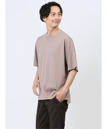 【DRESS T-SHIRT】綿ストレッチ オーバーサイズ 半袖Tシャツ